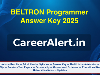 BELTRON Programmer Answer Key 2025