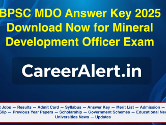 BPSC MDO Answer Key 2025