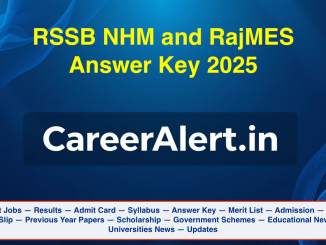 RSSB NHM and RajMES Answer Key 2025: Download Provisional Key for June Exam 1 RSSB NHM and RajMES Answer Key 2025