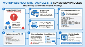 How to convert WordPress Multisite to Single Site