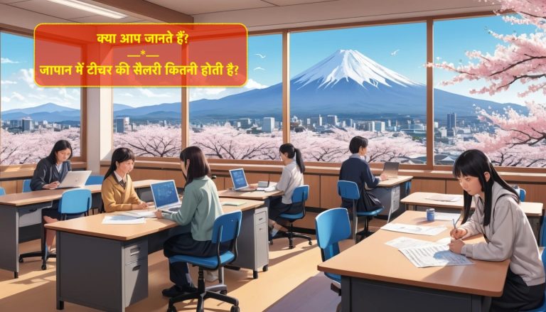 जापान में टीचर की सैलरी कितनी होती है