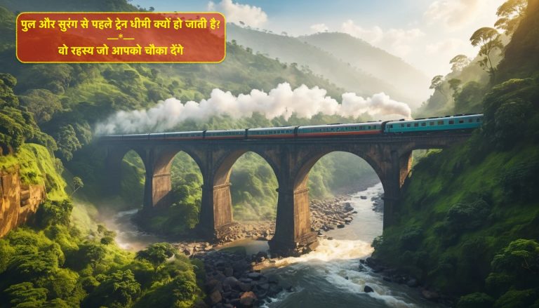 पुल और सुरंग से पहले ट्रेन धीमी क्यों हो जाती है